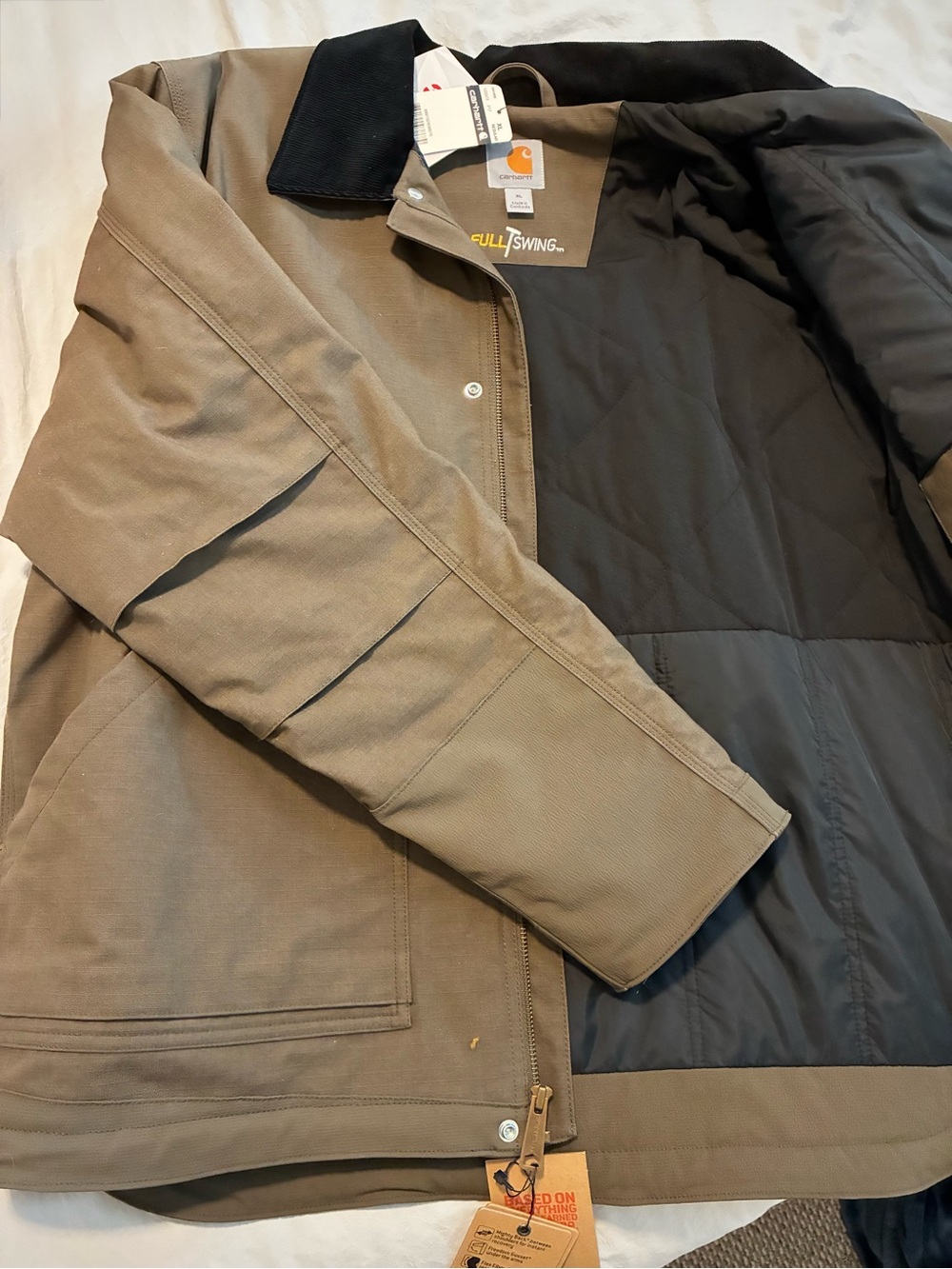 NWT Carhartt Full Swing Steel Insulated Jacket Men’s XL Tarmac 103372